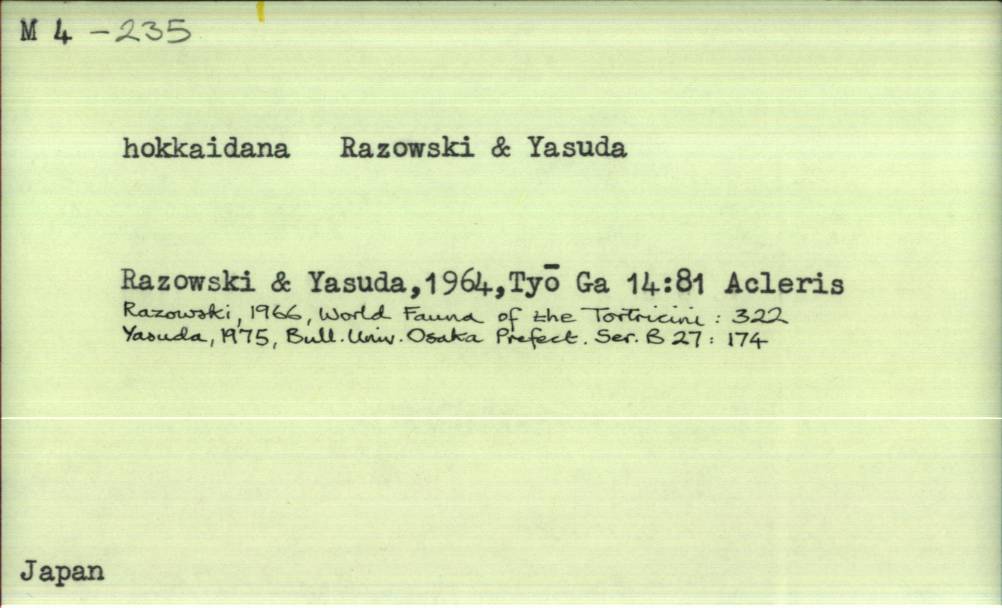 front of card